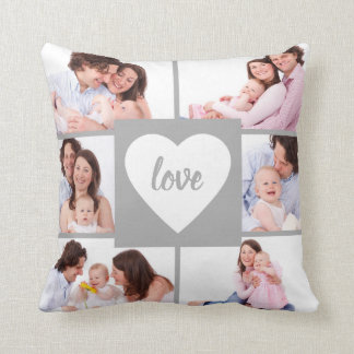 Almofada Foto quadrada do costume da colagem