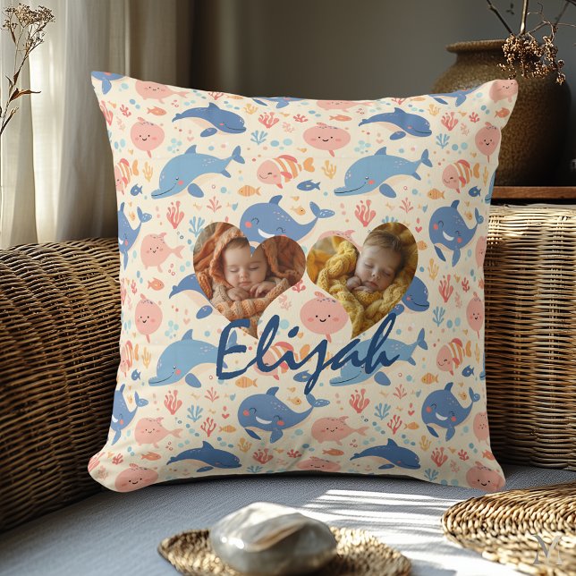 Almofada Foto Travesseiro Duplo Cardíaco Frames Kawaii Ocea (Criador carregado)