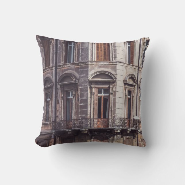 ALMOFADA FOTOGRAFIA AERIAL DA JANELA DO EDIFÍCIO (Frente)