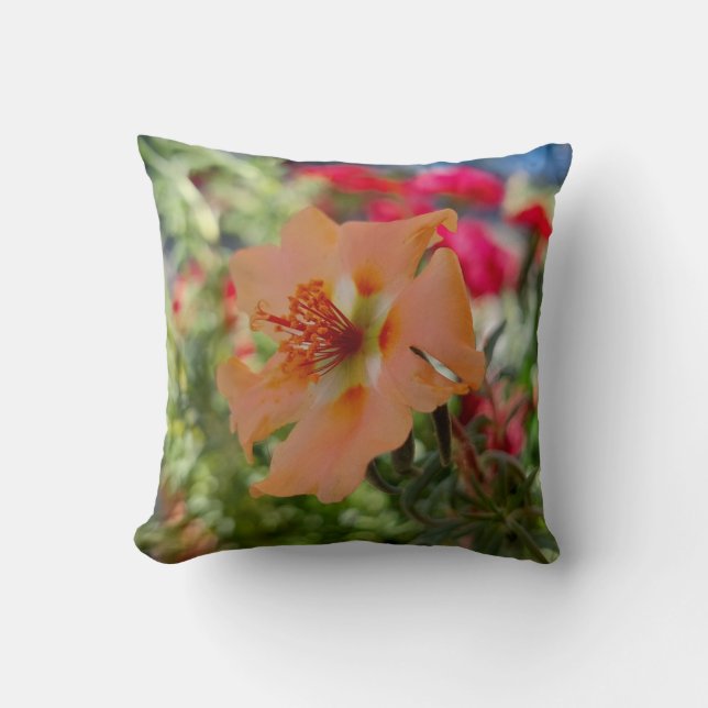 Almofada Fotografia da Flor Laranja (Frente)