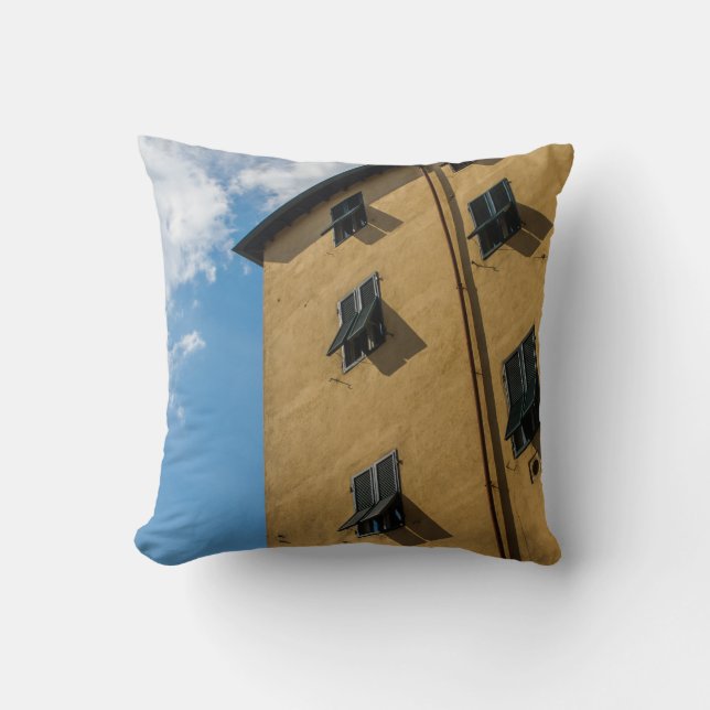 ALMOFADA FOTOGRAFIA DE ÂNGULO BAIXO DA JANELA DE LOUVER MAR (Frente)