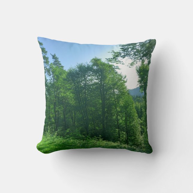 Almofada Fotografia de Paisagem Verde (Frente)