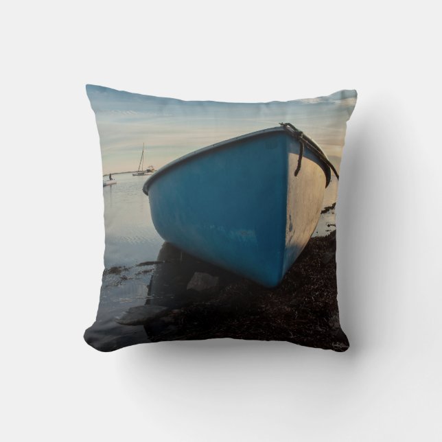 Almofada fotografia de um barco (Frente)