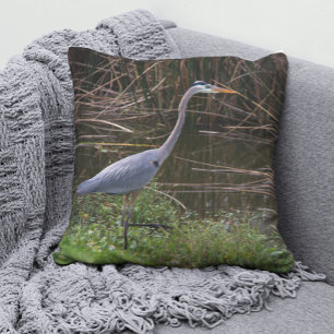 Almofada Fotografia do excelente Blue Heron Florida
