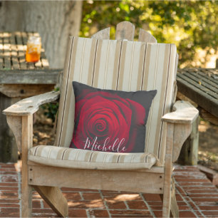 Almofada Fotografia personalizada da colheita da rosa verme