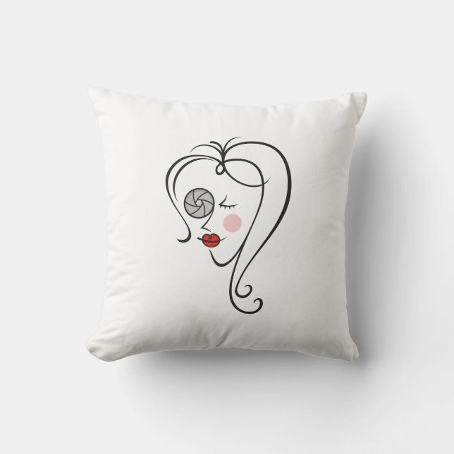 Almofada Fotógrafo feminino (Frente)