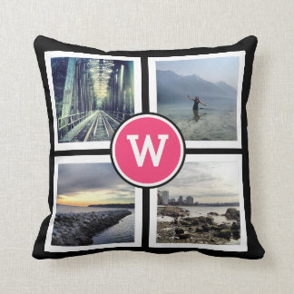 Almofada Fotos cor-de-rosa femininos 2 de Instagram do