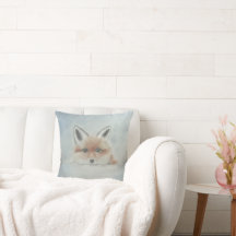 Fox cub cushion pillow