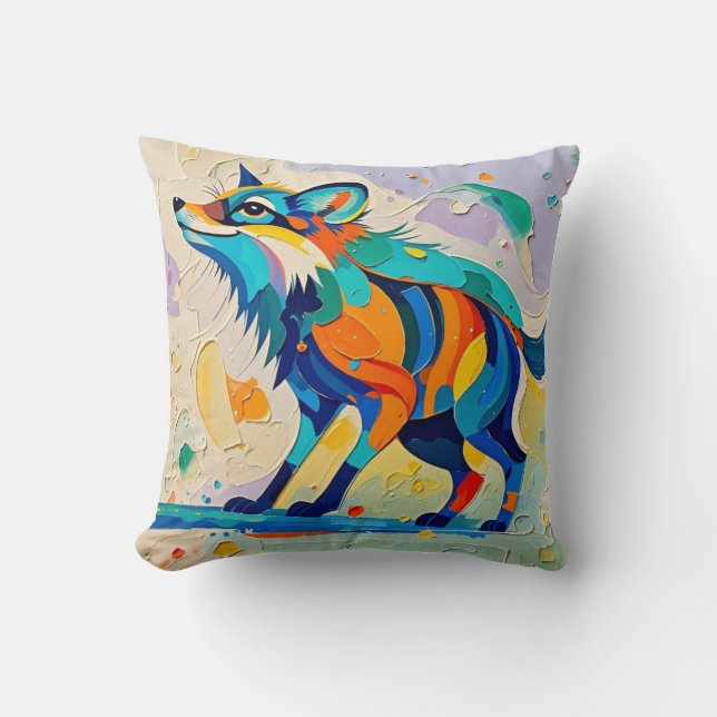 Almofada Fox Expresso abstrato art design (Frente)