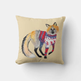 Almofada Fox no Travesseiro decorativo Knit Sweater