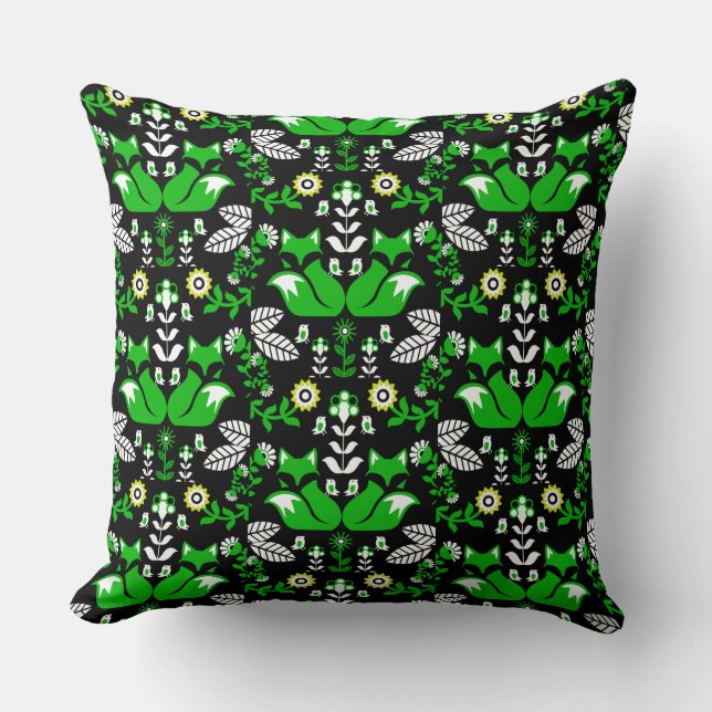 Almofada Fox Nordic Scandinavian Folart Tablecloth (Frente)