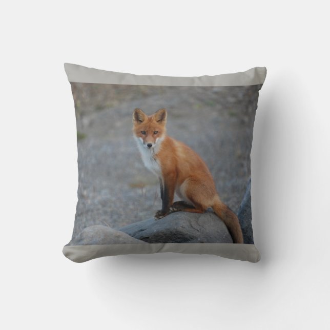Almofada fox o coxim, travesseiro decorativo da raposa, (Frente)