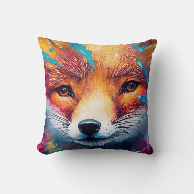 Almofada Fox Red Fox Animal Discovery Adventure Nature (Frente)