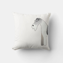 Almofada Fox Terrier Dog Brey Illustration Silhouette