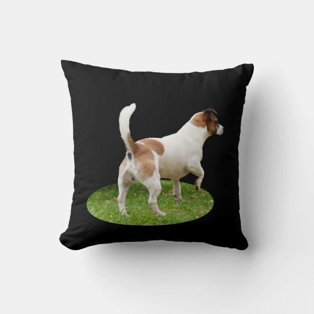 Almofada Fox Terrier on Guarda Duty, Cushion (Frente)