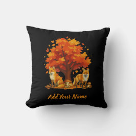 Almofada Foxes Throw Pillow