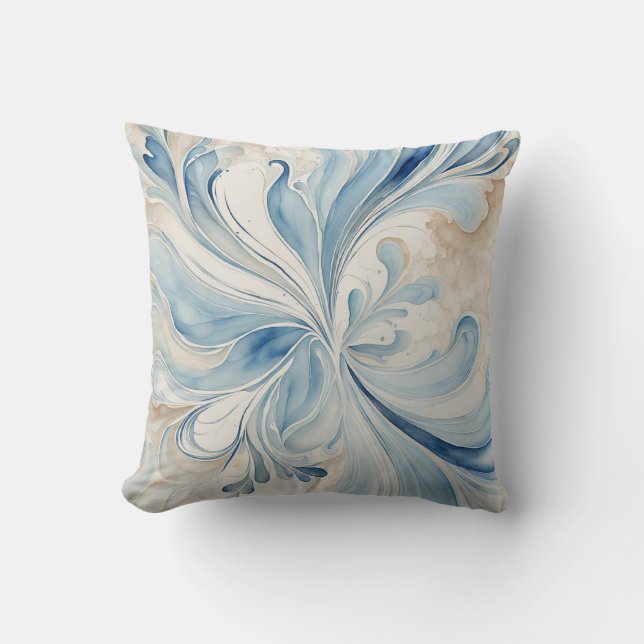 Almofada Fractais azuis (Frente)