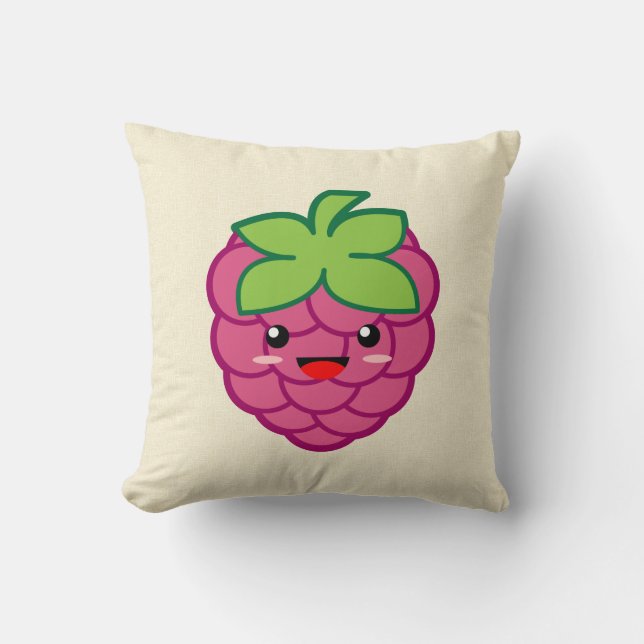 Almofada Framboesa de Kawaii (Frente)