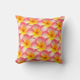 Almofada Frangipani Flores de Plumeria
