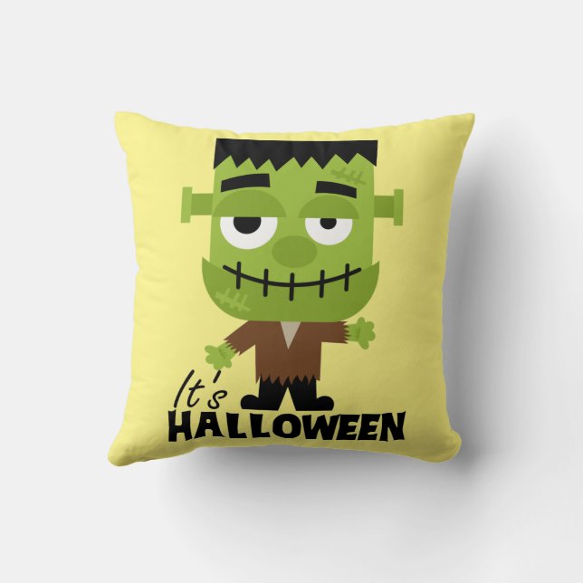 Almofada Frankenstein É Halloween Toddler T-shirt Baby B (Verso)