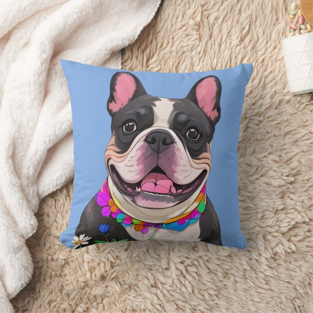 Almofada Französische Bulldogge Happy New Year  (Cobertor)