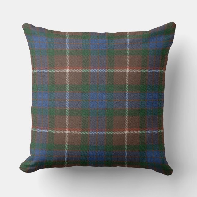 Almofada Fraser Hunting Antiga Original Scottish Tartan (Frente)
