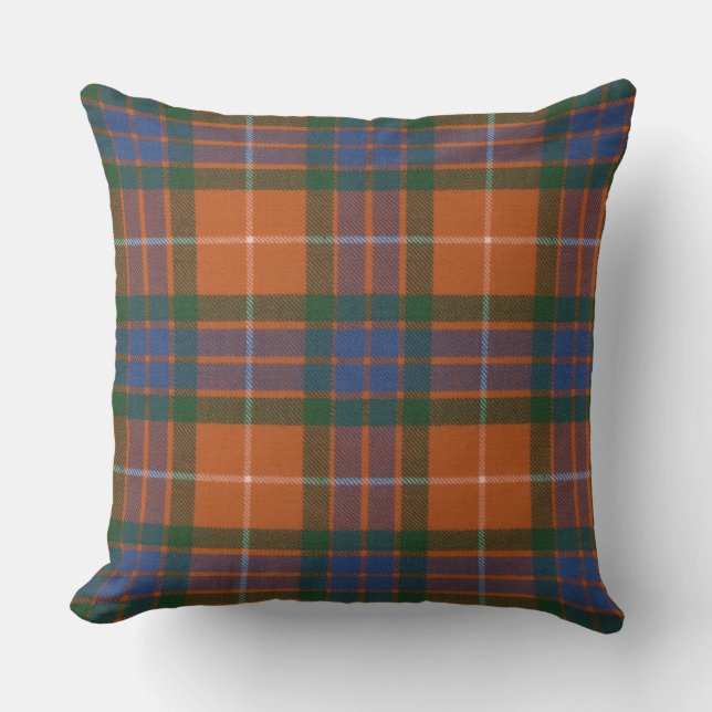 Almofada Fraser Red Weathered Original Tartan Square (Frente)