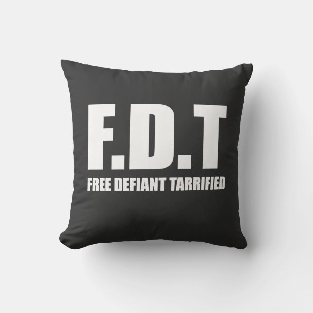 Almofada Free Defiant Tarrifs Americano (Frente)