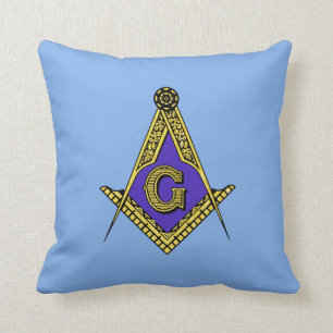 Almofada Freemason (azul)