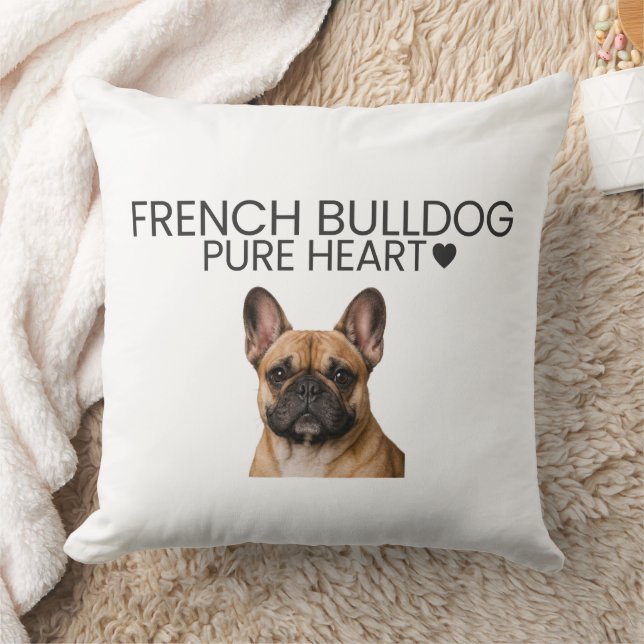 Almofada French Bulldog Pure Heart Throw Pillow (Cobertor)