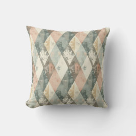 Almofada French Retro Harlequin Throw Pillow