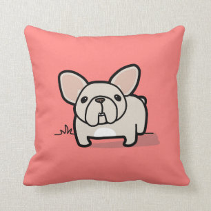 Almofada Frenchie de creme
