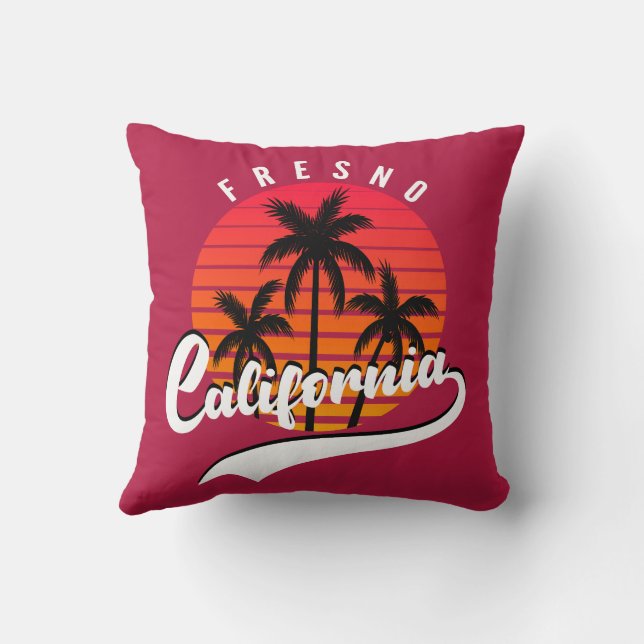 Almofada Fresno Retro Sunset Travesseiro decorativo (Verso)