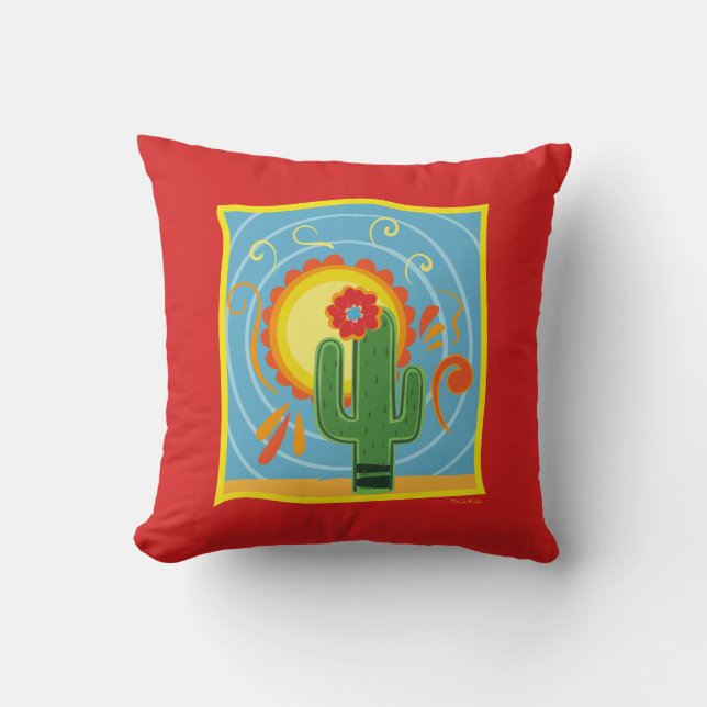 Almofada Frida Kahlo Cactus Graphic (Frente)