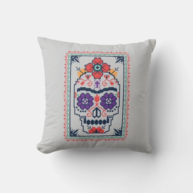 Almofada Frida Kahlo | Calavera (Frente)