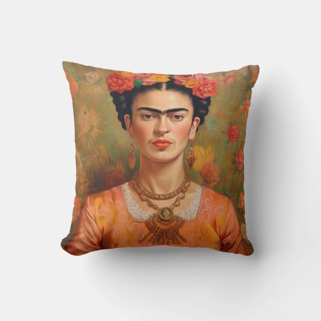 Almofada Frida Kahlo Pillow, Cushion, Frida Decor (Frente)