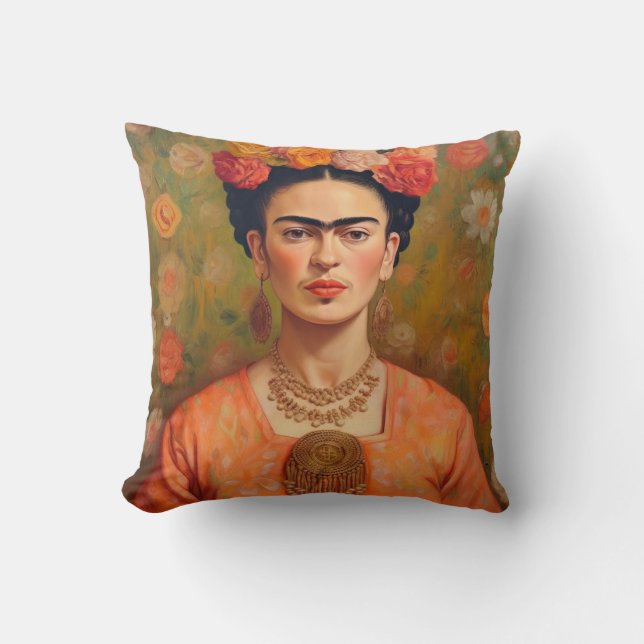 Almofada Frida Kahlo Pillow, Cushion, Frida Decor (Frente)