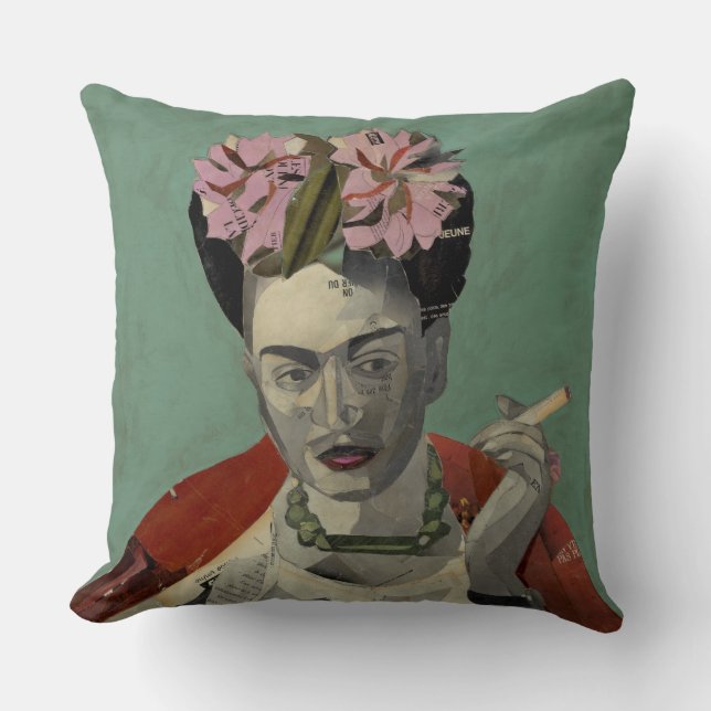Almofada Frida Kahlo por García Villegas (Frente)