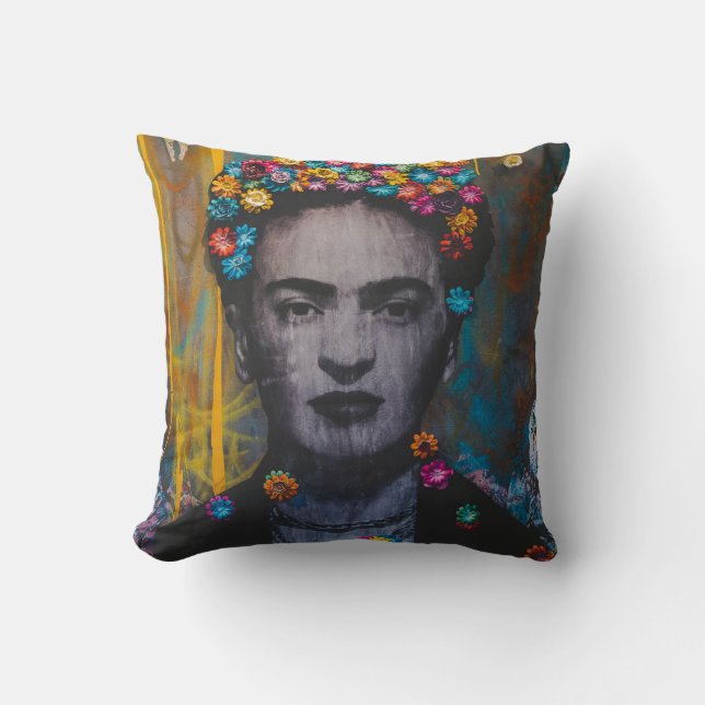 Almofada Frida Kahlo tributa o travesseiro II (Frente)