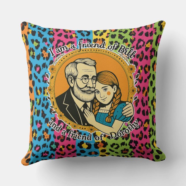 Almofada Friend of Bill and of Dorothy - Throw Pillow (Verso)