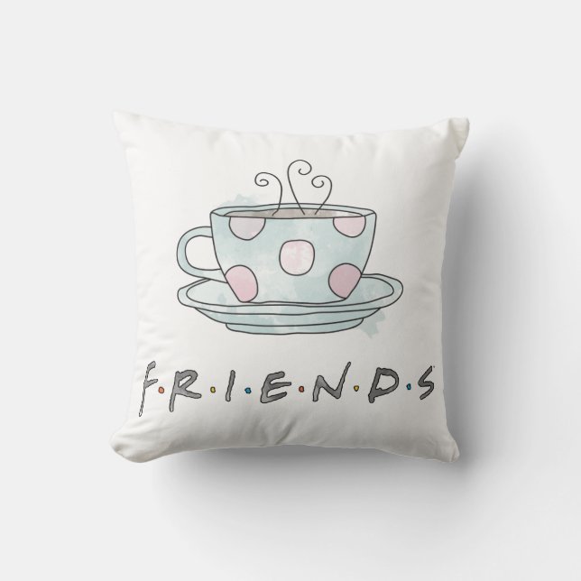 Almofada FRIENDS™ | Caneca Aquarela (Frente)