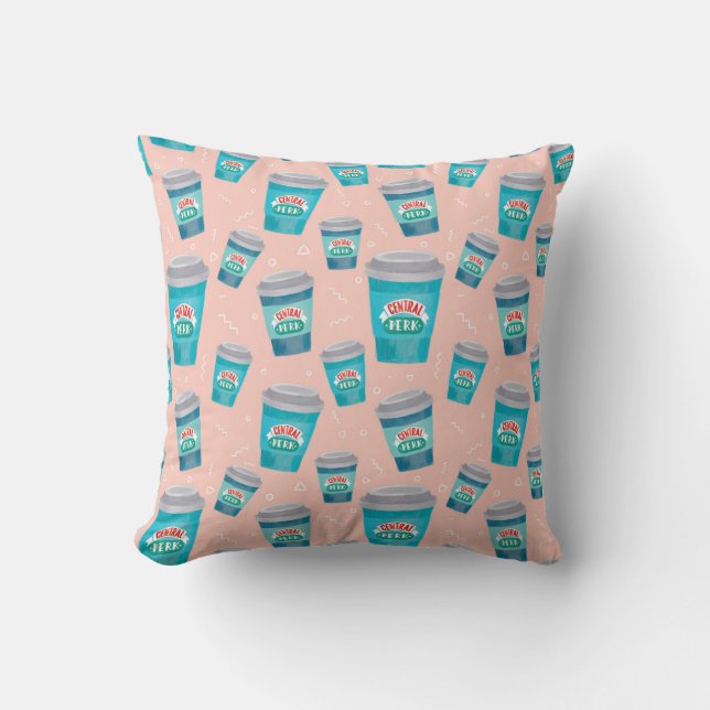 Almofada FRIENDS™ | Central Perk Coffee Cup Pattern (Frente)