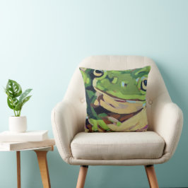 Almofada Frog Painting- Gift for Frog Lovers