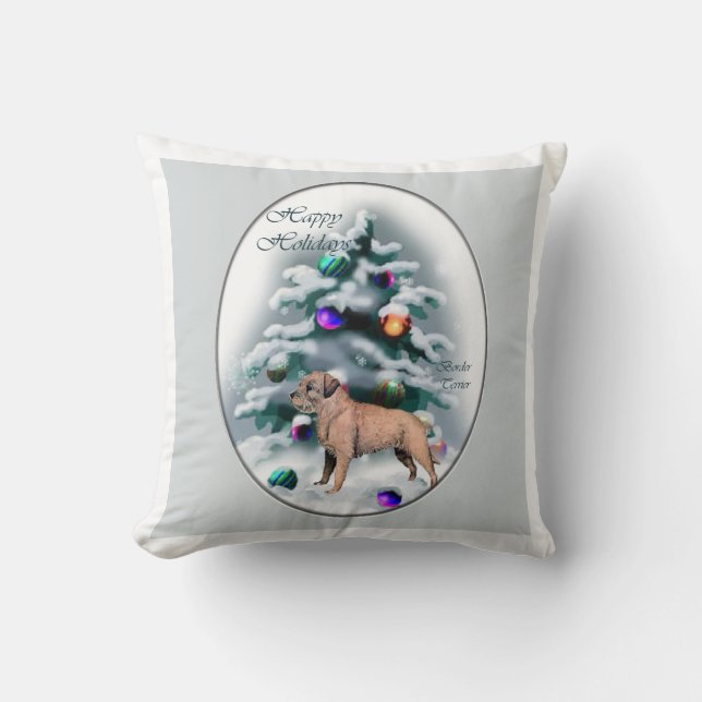 Almofada Fronteira Terrier Natal (Frente)