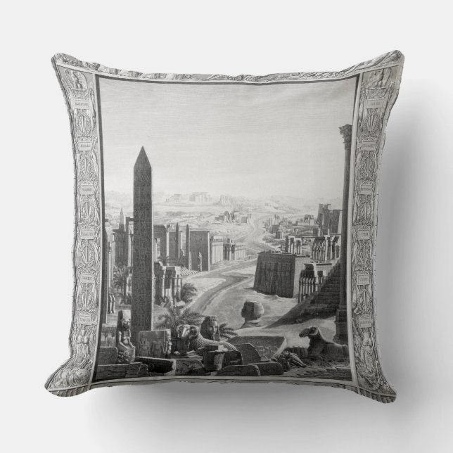 Almofada Frontispiece ao volume 1 da descrição do ` do por (Frente)