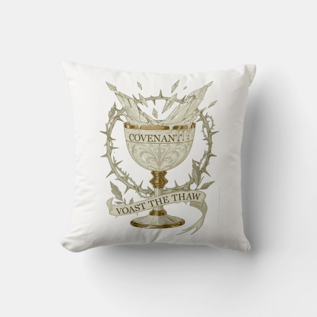 Almofada Frosted Chalice Covenant T-Shirt | Toast the Thaw (Frente)