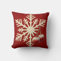 Frozen Cherry Snowflake – Winter Magic Design