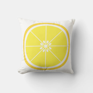 Almofada Fruta de citrinos de limão amarelo