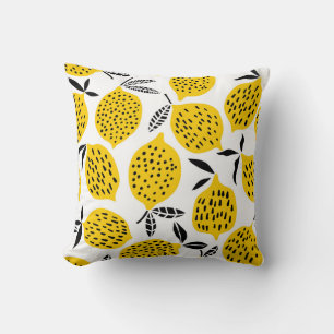 Almofada Fruta de limão: vintage com design.
