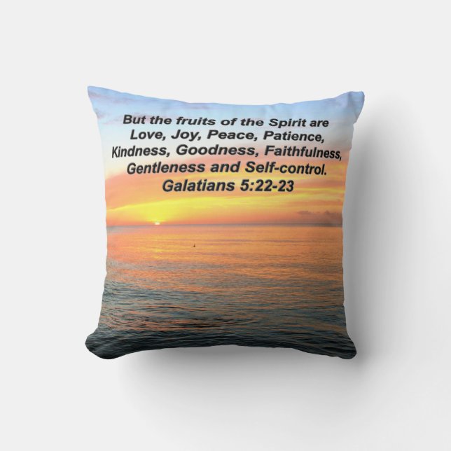 ALMOFADA FRUTA GALÁTIA DA BÍBLIA ESPIRITUOSA VERSA (Frente)